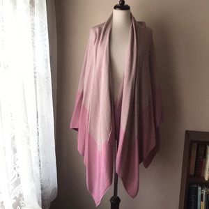 Two toned pink shawl wrap, NWT